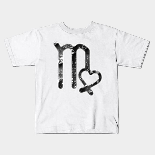 Heart Virgo Kids T-Shirt by CoreyUnlimited